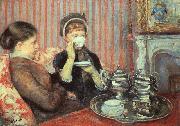Mary Cassatt Tea by Mary Cassatt oil painting